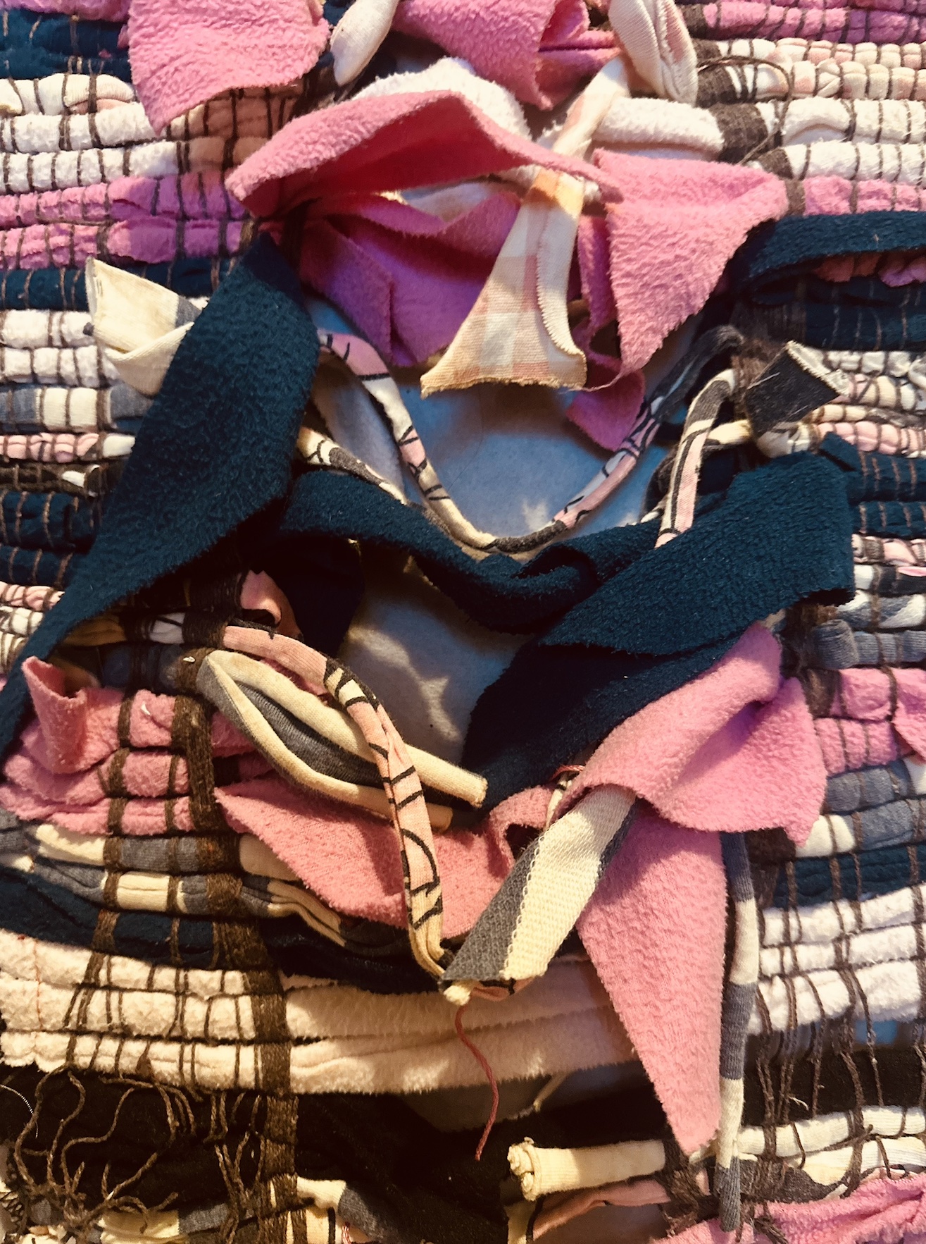 Colour and material study — woven fabric strips