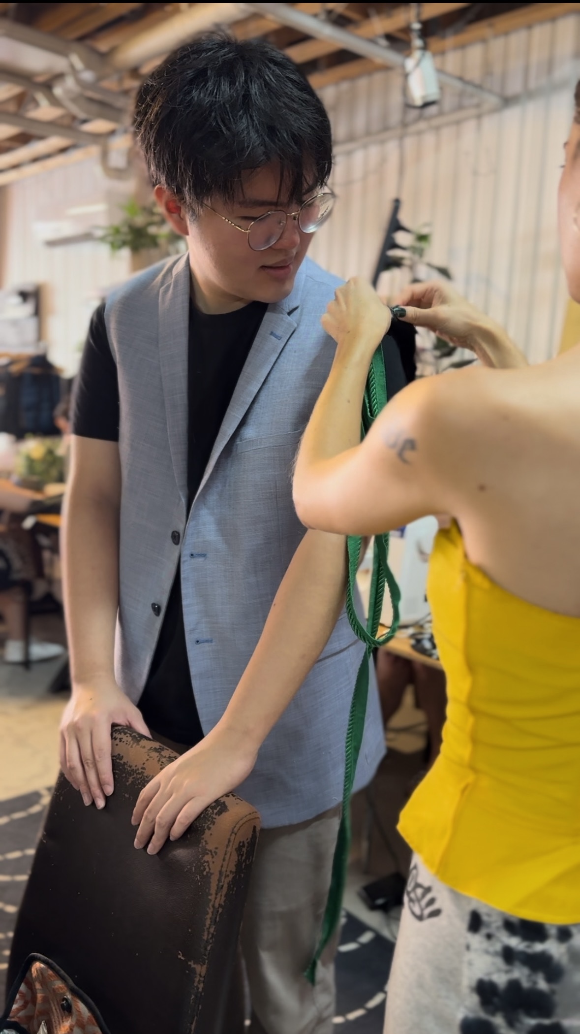 Fitting a custom upcycled piece